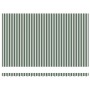 Toldo Manual Retráctil Verde y Blanco 500x300 cm, Tela de Reemplazo para Toldo  para Estructura de 5x3 m Verde y Blanco | Foro24.es | Tu tienda online para hogar, jardín y más Foro24.es