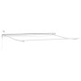 Toldo Retráctil Automático con LED Verde y Blanco 500x300 cm, Tela de Reemplazo para Toldo de 5x3 m Marco Verde y Blanco by ,...