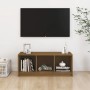 TV-Schrank aus massivem Kiefernholz in Honigbraun, 104 x 33 x 41 cm von vidaXL, TV-Möbel - Ref: Foro24-809963, Preis: 42,37 €...
