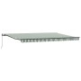 Toldo Retráctil Manual Verde y Blanco 500x300 cm, Tela de Reemplazo para Toldo 5x3 m Verde y Blanco by , Awnings - Ref: Foro2...
