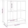 Honigbraunes Sideboard aus massiver Kiefer 70x33x76 cm von vidaXL, Sideboards - Ref: Foro24-809951, Preis: 47,86 €, Rabatt: %