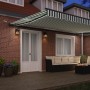 Toldo Retráctil Automático con LED Verde y Blanco 500x300 cm, Tela de Reemplazo para Toldo de 5x3 m Verde y Blanco by , Awnin...