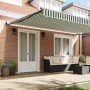 Toldo Manual Retráctil Verde y Blanco 500x300 cm , Tela de Reemplazo para Toldo de 5x3 m Verde y Blanco von , Markisen - Ref:...
