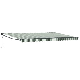 Comprar Toldo Retráctil Automático Verde y Blanco