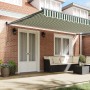 Toldo Retráctil Automático  Verde y Blanco 500x300 cm, Tela Reemplazo para Toldo  de 5x3 m Verde y Blanco | Foro24.es | Tu tienda online para hogar, jardín y más Foro24.es