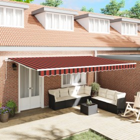 Comprar Toldo Retráctil Manual Naranja y Marrón