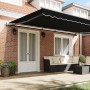 Toldo Retráctil Automático Negro 500x350 cm,  Tela de Reemplazo para Toldo de 5x3.5 m Marco Negro | Foro24.es | Tu tienda online para hogar, jardín y más Foro24.es