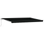 Toldo Retráctil Automático Negro 500x350 cm,  Tela de Reemplazo para Toldo de 5x3.5 m Marco Negro | Foro24.es | Tu tienda online para hogar, jardín y más Foro24.es