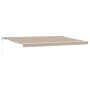 Toldo Retráctil Automático Beige 500x350 cm, Tela de Reemplazo para Toldo  de 5x3.5 m Beige | Foro24.es | Tu tienda online para hogar, jardín y más Foro24.es