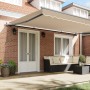 Toldo Retráctil Manual Beige 500x350 cm, Tela de Reemplazo para Toldo para Estructura de 5x3.5 m Beige von , Markisen - Ref: ...