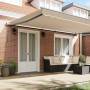 Toldo Retráctil Automático Beige 500x350 cm, Tejido de Reemplazo para Toldo de 5x3.5 m Beige by , Awnings - Ref: Foro24-33315...