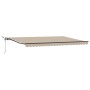 Toldo Retráctil Automático  con LED Beige 500x350 cm, Tela de Reemplazo para Toldo  5x3.5 m Beige | Foro24.es | Tu tienda online para hogar, jardín y más Foro24.es