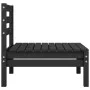 Gartenmöbel-Set 4-teilig aus massivem schwarzem Kiefernholz von vidaXL, Gartensets - Ref: Foro24-3082486, Preis: 198,97 €, Ra...