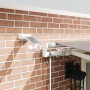 Toldo retráctil automático con luz LED gris claro 500x350 cm, Tela de repuesto para toldo para marco de 5x3.5 m gris claro by...