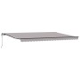 Toldo Retráctil Automático Gris Claro 500x350 cm,  Tela de Reemplazo para Toldo de 5x3.5 m Marco Gris Claro | Foro24.es | Tu tienda online para hogar, jardín y más Foro24.es