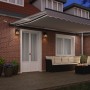 Toldo Retráctil Automático con LED Gris Claro 500x350 cm, Tela de Reemplazo para Toldo de 5x3,5 m Marco Gris Claro von , Mark...