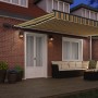 Toldo retráctil manual con LED verde y amarillo 500x350 cm,  tela de reemplazo para toldo de 5x3,5 m marco verde y amarillo | Foro24.es | Tu tienda online para hogar, jardín y más Foro24.es