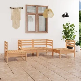 Gartenmöbel-Set 4-teilig aus massivem Kiefernholz von vidaXL, Gartensets - Ref: Foro24-3082522, Preis: 172,36 €, Rabatt: %