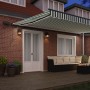 Toldo Manual Retráctil con LED Verde y Blanco 500x350 cm,  Tela de Repuesto para Toldo de 5x3.5 m Marco Verde y Blanco | Foro24.es | Tu tienda online para hogar, jardín y más Foro24.es