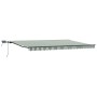 Toldo Manual Retráctil con LED Verde y Blanco 500x350 cm,  Tela de Repuesto para Toldo de 5x3.5 m Marco Verde y Blanco | Foro24.es | Tu tienda online para hogar, jardín y más Foro24.es