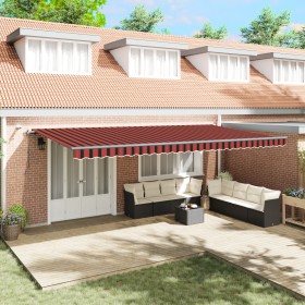Toldo Retráctil Automático con LED Naranja y