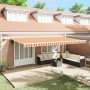 Toldo Retráctil Manual con LED Amarillo y Naranja 600x300 cm | Foro24.es | Tu tienda online para hogar, jardín y más Foro24.es