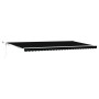 Automatic Retractable Awning with Black LED 600x300 cm, Replacement Fabric for 6x3 m Black Awning by , Awnings - Ref: Foro24-...