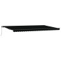Manual Retractable Awning Black 600x300 cm, Replacement Fabric for 6x3 m Black Frame Awning by , Awnings - Ref: Foro24-333163...