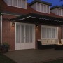 Manuelle einziehbare Markise mit schwarzer LED 600x300 cm, Ersatz-Stoffmarkise für 6x3 m schwarzer Rahmen | Foro24.es | Tu tienda online para hogar, jardín y más Foro24.es