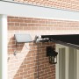 Manual Retractable Awning with Black LED 600x300 cm, Replacement Fabric Awning for 6x3 m Black Frame by , Awnings - Ref: Foro...