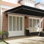 Automatic Retractable Awning Black 600x300 cm, Replacement Fabric for Awning for 6x3 m Black Frame by , Awnings - Ref: Foro24...