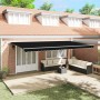 Automatisch einziehbare Markise mit schwarzer LED 600x300 cm, Ersatztuch für 6x3 m schwarze Markise | Foro24.es | Tu tienda online para hogar, jardín y más Foro24.es