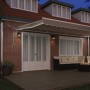 Automatic Retractable Awning with LED Beige 600x300 cm, Replacement Fabric for 6x3 m Beige Awning by , Awnings - Ref: Foro24-...