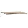 Manual retractable awning Beige 600x300 cm, Replacement awning for 6x3 m Beige frame by , Awnings - Ref: Foro24-3331641, Pric...