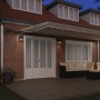 Manual Retractable Awning with LED Beige 600x300 cm, Replacement Fabric for Awning 6x3 m Beige by , Awnings - Ref: Foro24-333...