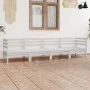 Gartenmöbel-Set 4-teilig aus massivem weißem Kiefernholz von vidaXL, Gartensets - Ref: Foro24-3082503, Preis: 199,93 €, Rabat...