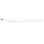 Manual retractable awning with white LED 600x300 cm, Replacement fabric for 6x3 m white frame awning by , Awnings - Ref: Foro...