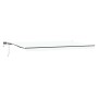 Manual retractable awning with white LED 600x300 cm, Replacement fabric for 6x3 m white awning by , Awnings - Ref: Foro24-333...