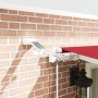 VidaXL Automatic Retractable Awning with Red LED 600x300 cm, Replacement Fabric for VidaXL 6x3 m Red Awning by , Awnings - Re...