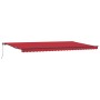 Manual Retractable Awning Red 600x300 cm, Replacement Fabric for 6x3 m Red Awning by , Awnings - Ref: Foro24-3331681, Price: ...