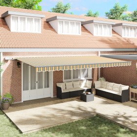 Comprar Toldo Manual Retráctil con LED Verde y