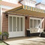 Automatisch einziehbare Markise grün und gelb 600x300 cm, Ersatztuch für Markise für 6x3 m grün und gelb Struktur | Foro24.es | Tu tienda online para hogar, jardín y más Foro24.es