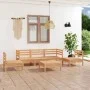 6-piece solid pine wood garden furniture set by vidaXL, Garden sets - Ref: Foro24-3082537, Price: 254,33 €, Discount: %