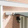 Manual Retractable Awning with Green and White LED 600x300 cm, Replacement Fabric for 6x3 m Green and White Frame Awning by ,...