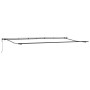 Automatic Retractable Awning Green and White 600x300 cm, Replacement Fabric for 6x3 m Green and White Awning by , Awnings - R...
