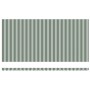 Automatic Retractable Awning Green and White 600x300 cm, Replacement Fabric for 6x3 m Green and White Awning by , Awnings - R...