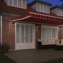 Automatic retractable awning with LED Orange and Brown 600x350 cm by , Awnings - Ref: Foro24-3331704, Price: 813,43 €, Discou...