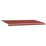 Automatic retractable awning with LED Orange and Brown 600x350 cm by , Awnings - Ref: Foro24-3331704, Price: 813,43 €, Discou...