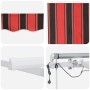 Automatic retractable awning with LED Orange and Brown 600x350 cm by , Awnings - Ref: Foro24-3331704, Price: 813,43 €, Discou...
