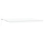Manual Retractable Awning White 600x350 cm, Replacement Fabric for Awning for 6x3.5 m White Structure by , Awnings - Ref: For...